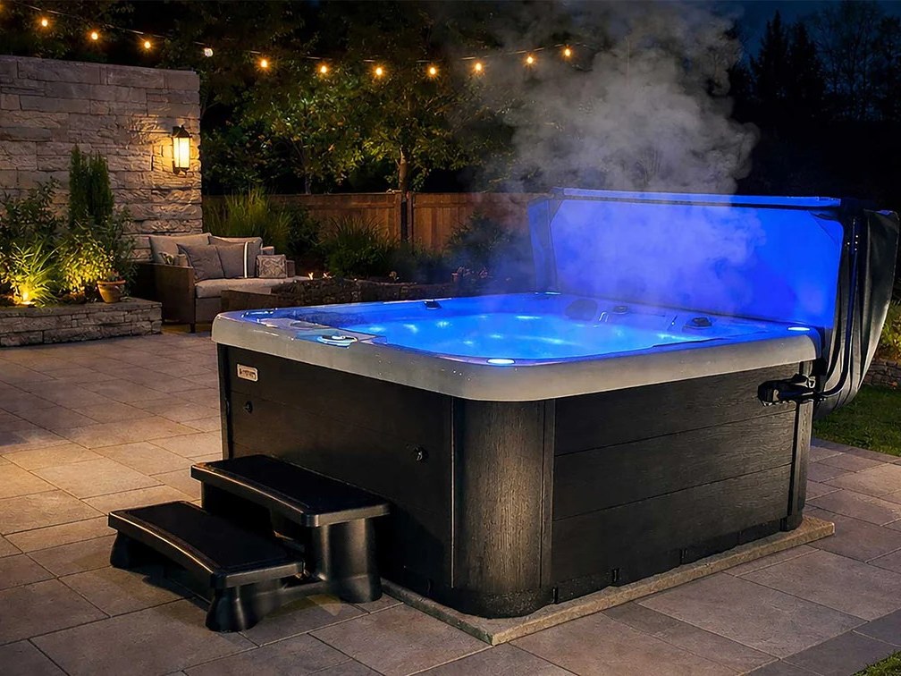 Patio · blue glow