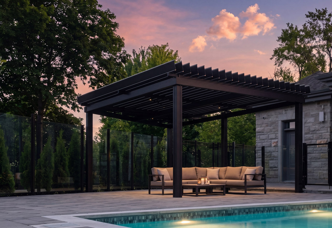 Classic · poolside sunset